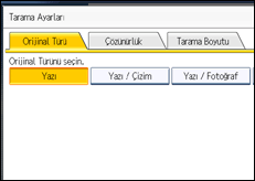 İşlem paneli ekran çizimi