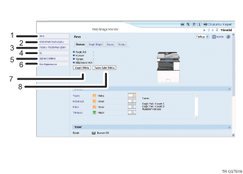 Web tarayıcısı ekranı resmi numaralı çağırma resmi