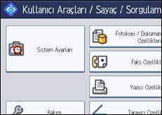 ��lem paneli ekran &ccedil;izimi