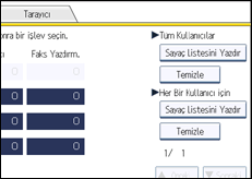 İşlem paneli ekran çizimi