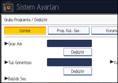 İşlem paneli ekran çizimi