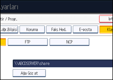 ��lem paneli ekran &ccedil;izimi