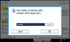 İşlem paneli ekran çizimi