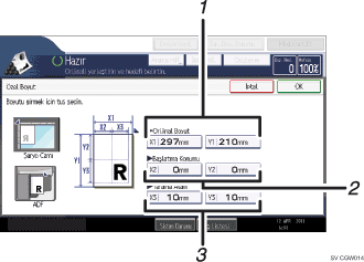 lem paneli ekran gösterimi numaralandrlm balonlu resim