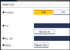 İşlem paneli ekran çizimi