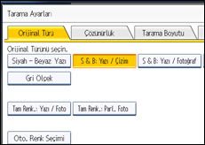 İşlem paneli ekran çizimi