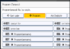 İşlem paneli ekran çizimi