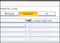 İşlem paneli ekran çizimi