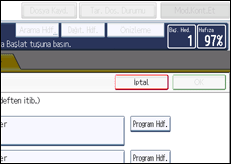 İşlem paneli ekran çizimi