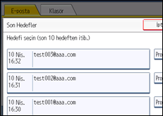 İşlem paneli ekran çizimi