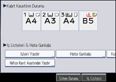 İşlem paneli ekran çizimi