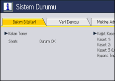İşlem paneli ekran çizimi