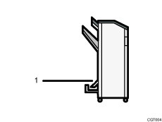 Illustration of output tray numbered callout illustration