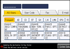 operation panel screen illustration