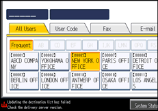 operation panel screen illustration