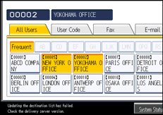 operation panel screen illustration