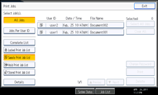 Operation panel screen illustration