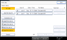 Operation panel screen illustration