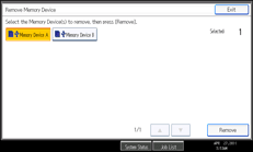 Operation panel screen illustration