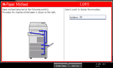 Operation panel screen illustration