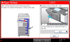Operation panel screen illustration