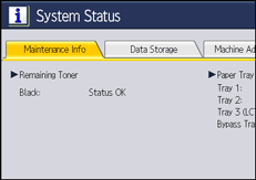 Operation panel screen illustration