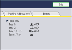 Operation panel screen illustration