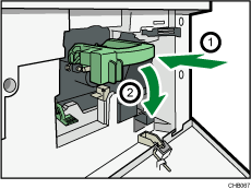 Adding toner illustration