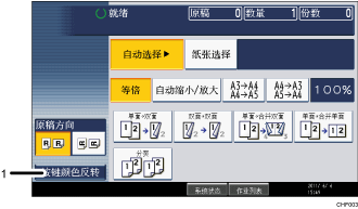 已编号的操作面板屏幕插图