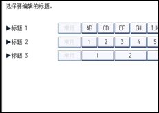 操作面板屏幕图例