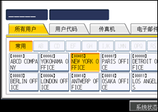 操作面板屏幕图例