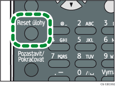 Ilustrace tlačítka Reset úlohy
