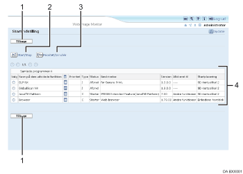 Nummereret illustration af webbrowserens skærm