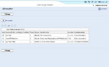 Illustration af skærmbillede i webbrowser