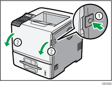 Illustration af printer