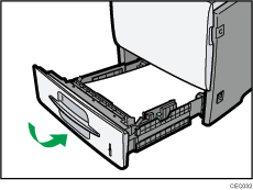 Illustration af printerens forside