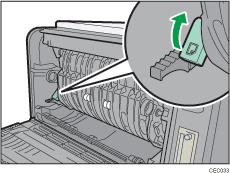 Illustration af printerens bagside.