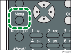 Illustration af menutast