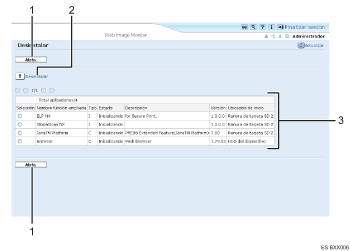 Ilustración de llamada numerada de ilustración de pantalla del explorador Web