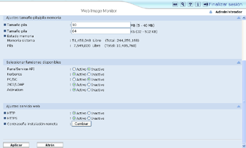 Ilustración de la pantalla del navegador Web