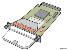 Ilustración de la tarjeta de interface LAN inalámbrica