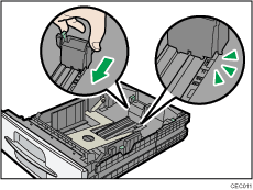 Ilustración de la bandeja de alimentación de papel