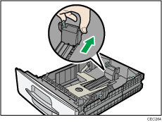 Ilustración de la bandeja de alimentación de papel