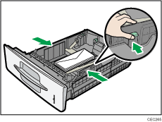 Ilustración de la bandeja de alimentación de papel