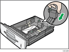 Ilustración de la bandeja de alimentación de papel