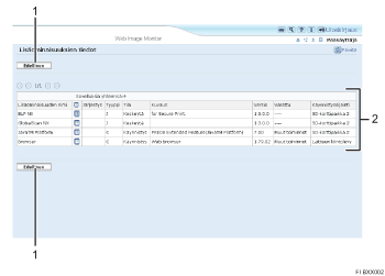 Numeroitu Internet-selaimen näytön kuva