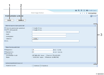 Numeroitu Internet-selaimen näytön kuva