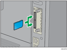 Kuva tulostimen takaosasta
