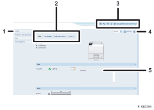 Numeroitu internet-selaimen näytön kuva