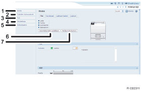 Numeroitu internet-selaimen näytön kuva